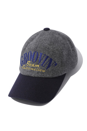 season motif lettering wool cap