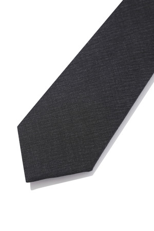 [imported fabric] black basic texture tie_CUSTOMELLOW