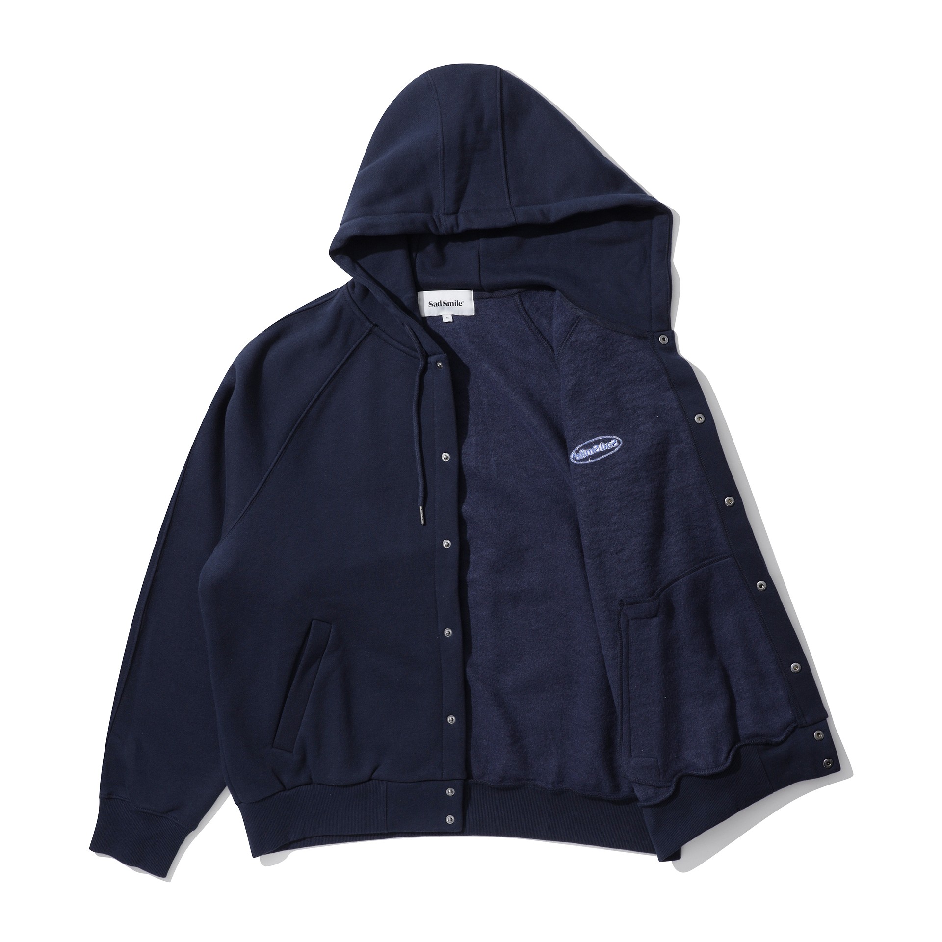 커스텀멜로우(CUSTOMELLOW) sadsmile fluff button hoodie CQTAW23521NYX - 사이즈 ...