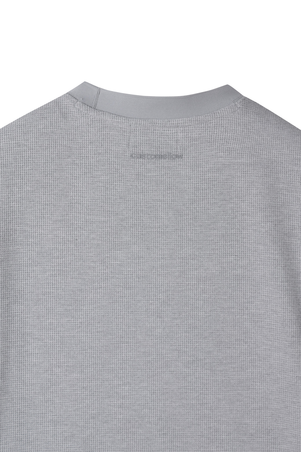 CUSTOMELLOW - 티셔츠 - waffle texture half sleeve tee