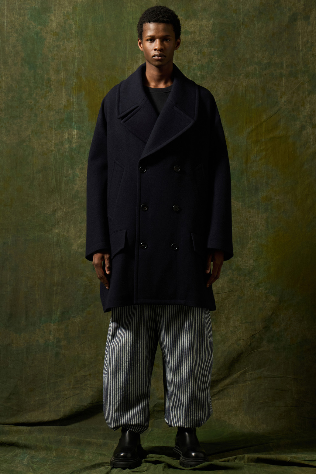 HED MAYNER] Navy Wool Peacoat_CUSTOMELLOW - 코오롱몰