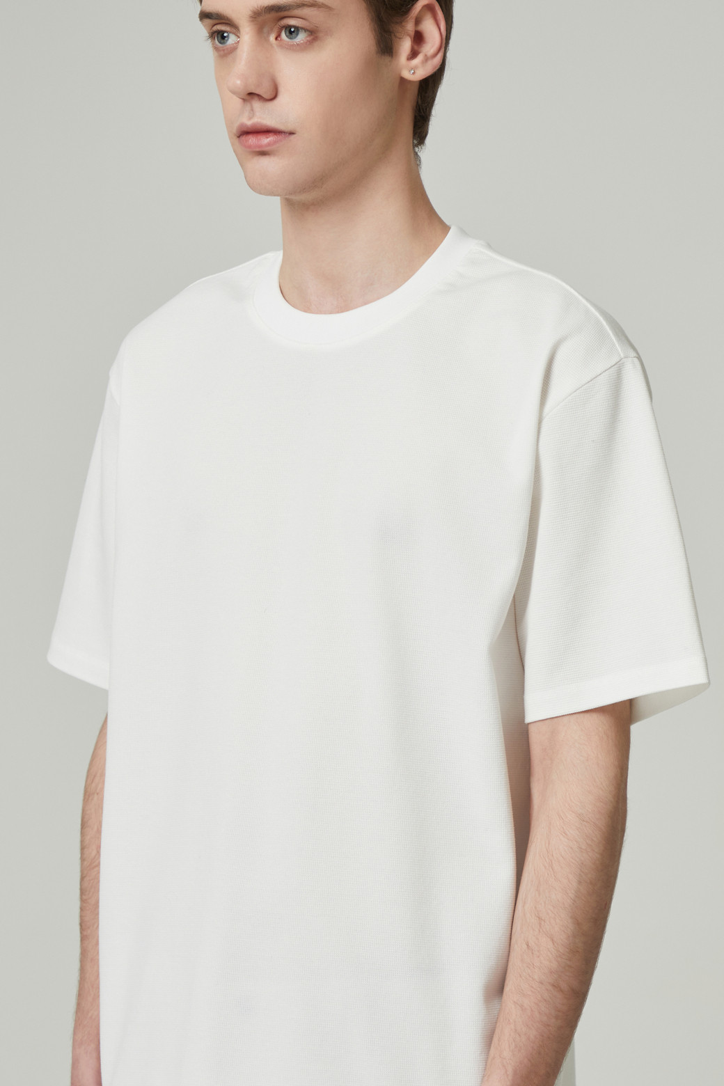 CUSTOMELLOW - 티셔츠 - texture half sleeve tee