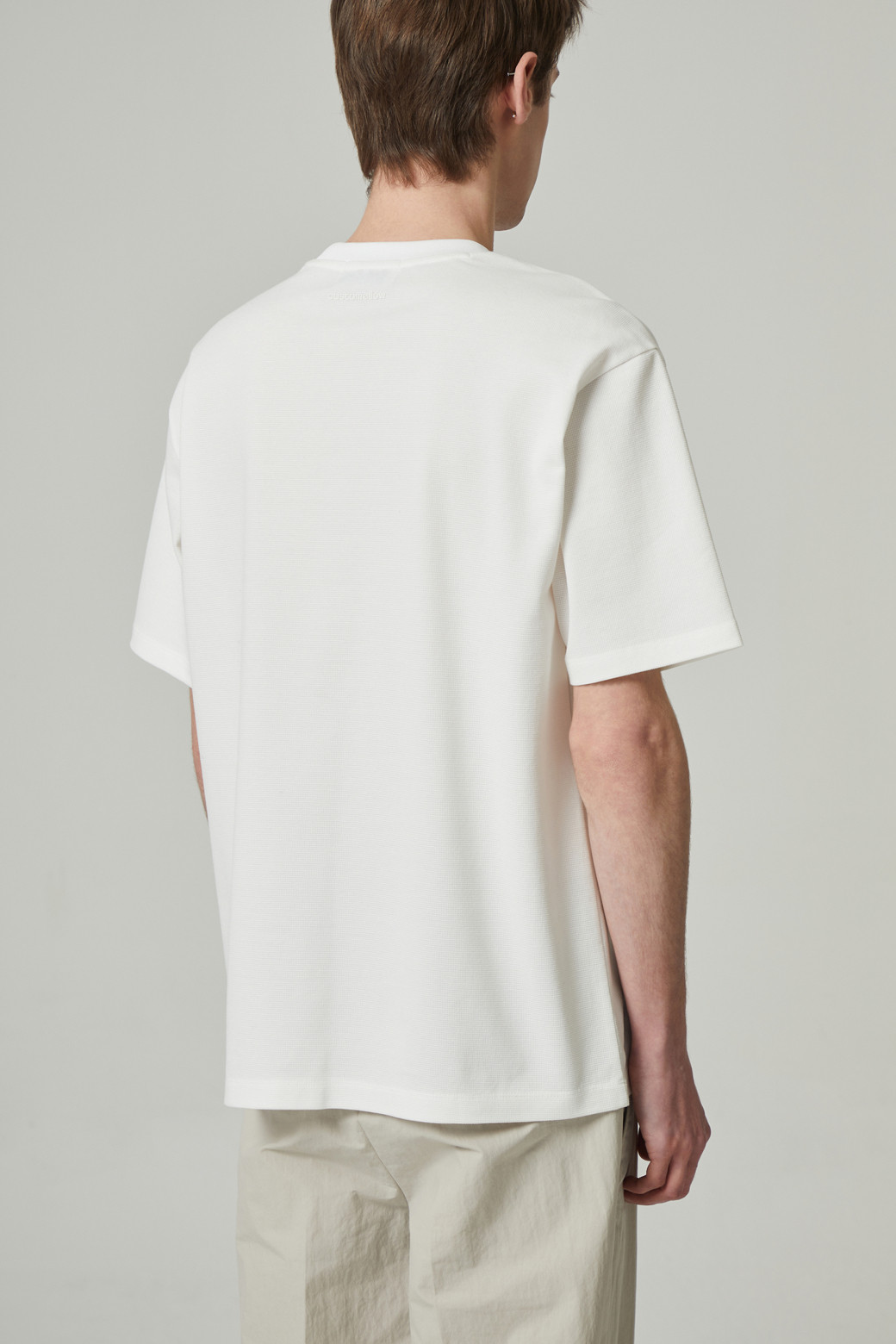CUSTOMELLOW - 티셔츠 - texture half sleeve tee