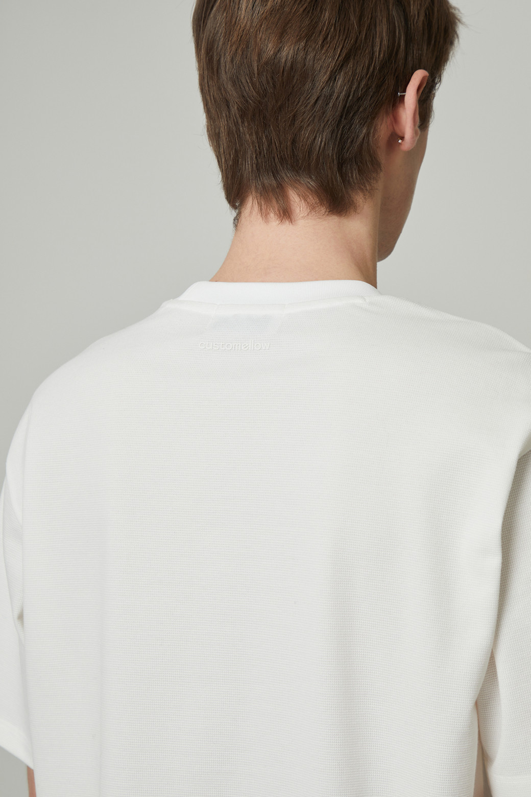 CUSTOMELLOW - 티셔츠 - texture half sleeve tee