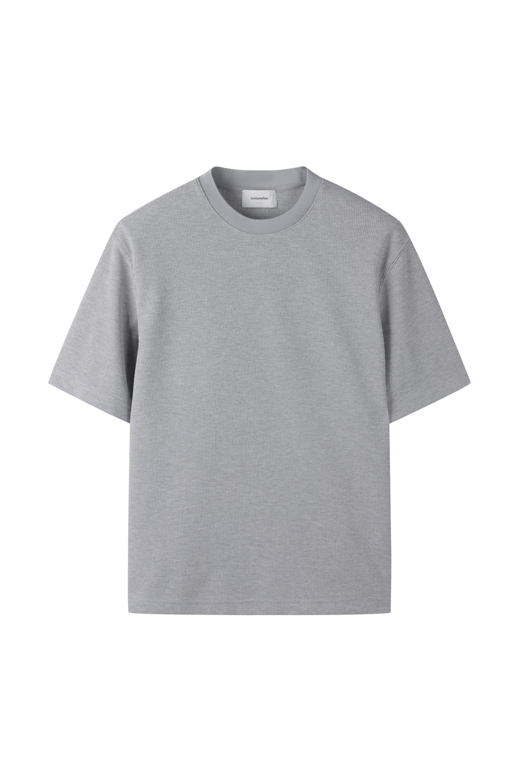 CUSTOMELLOW - 티셔츠 - waffle texture half sleeve tee