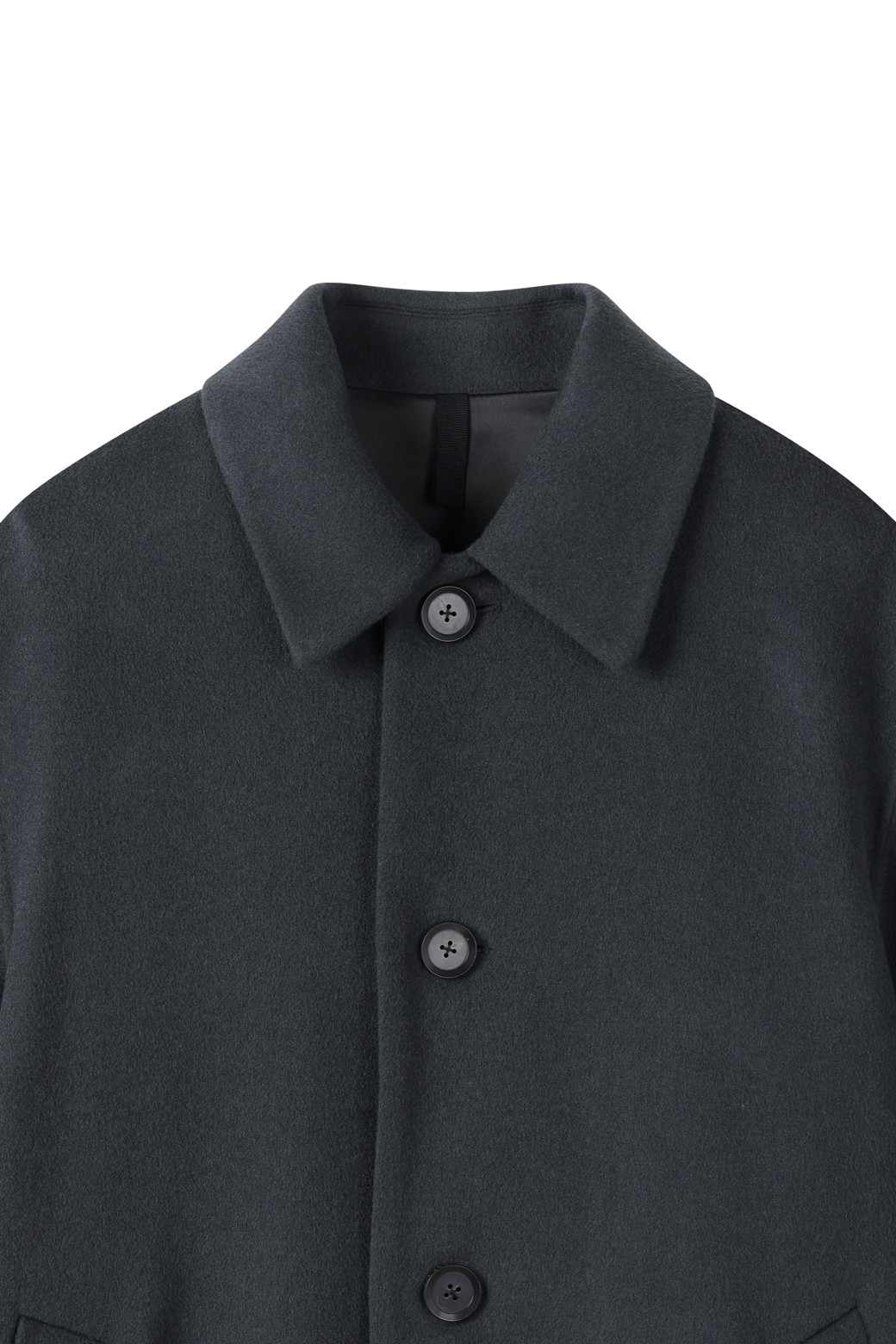 Blue Wool Balmacaan Coat_CUSTOMELLOW - 코오롱몰