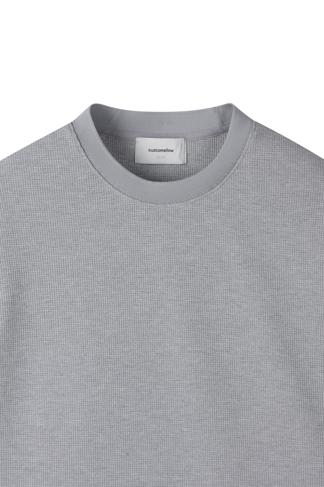 CUSTOMELLOW - 티셔츠 - waffle texture half sleeve tee