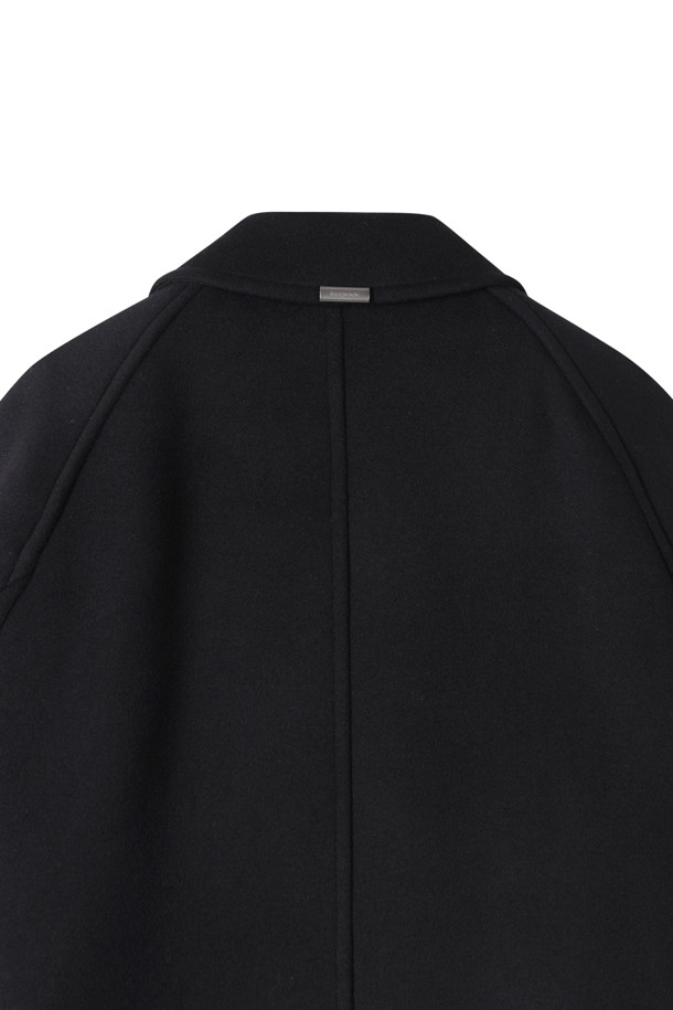 CUSTOMELLOW - 코트 - [Outlet] Black Cashmere Blended Balmacaan Coat