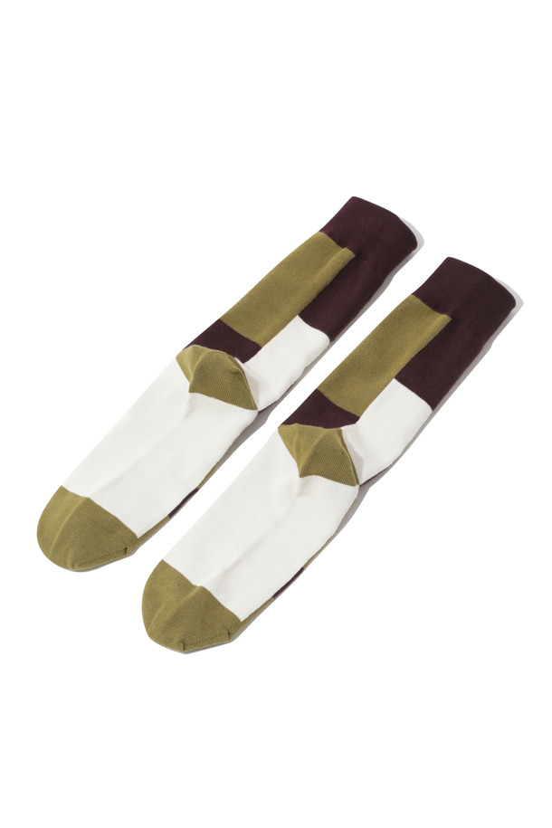 CUSTOMELLOW - 양말 - formal color block socks 