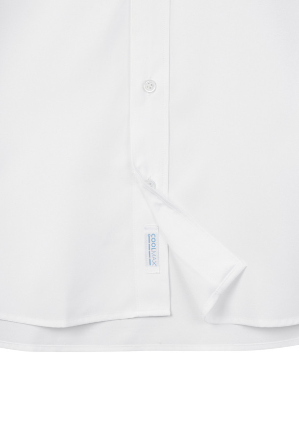 CUSTOMELLOW - 긴팔셔츠 - White Wide Collar Dress shirt