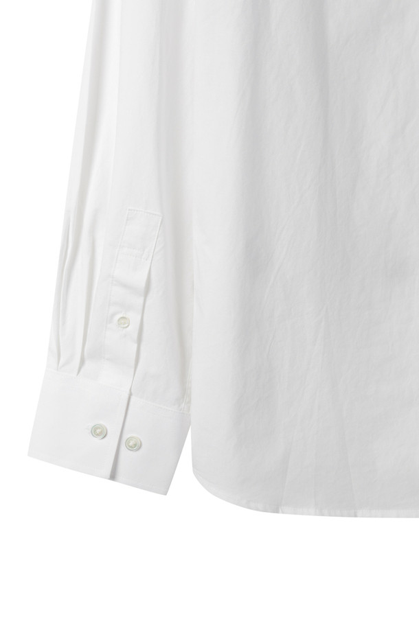 CUSTOMELLOW - 긴팔셔츠 - White Regular Fit Solid Shirt