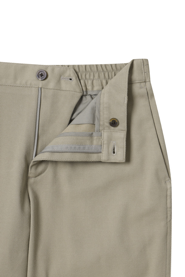 CUSTOMELLOW - 팬츠 - [Outlet] Beige Slim Fit Cotton Pants