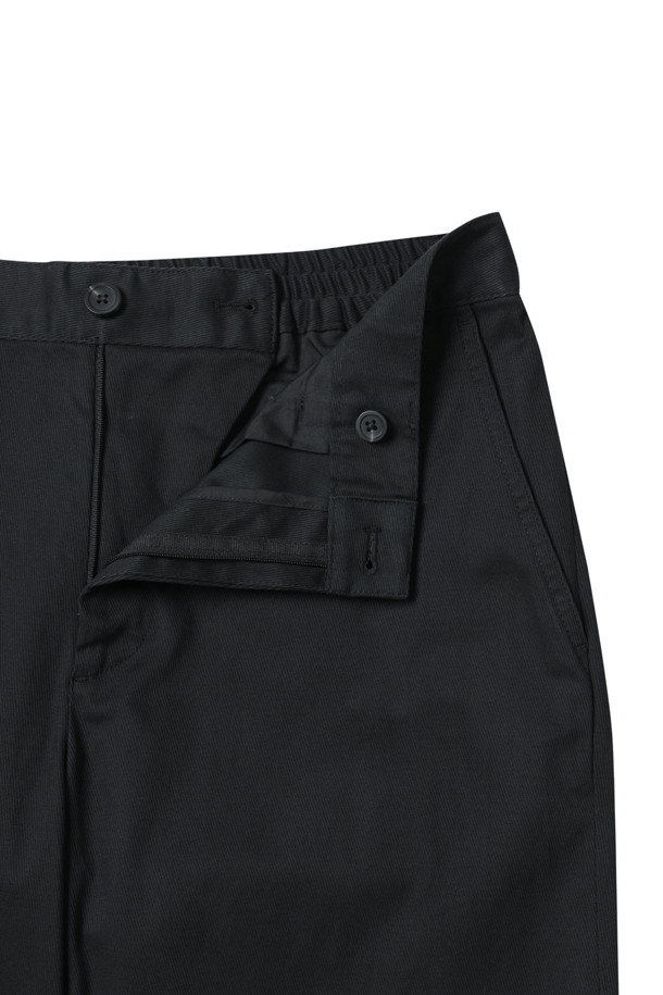 CUSTOMELLOW - 팬츠 - [Outlet] Black Straight Fit Cotton Pants