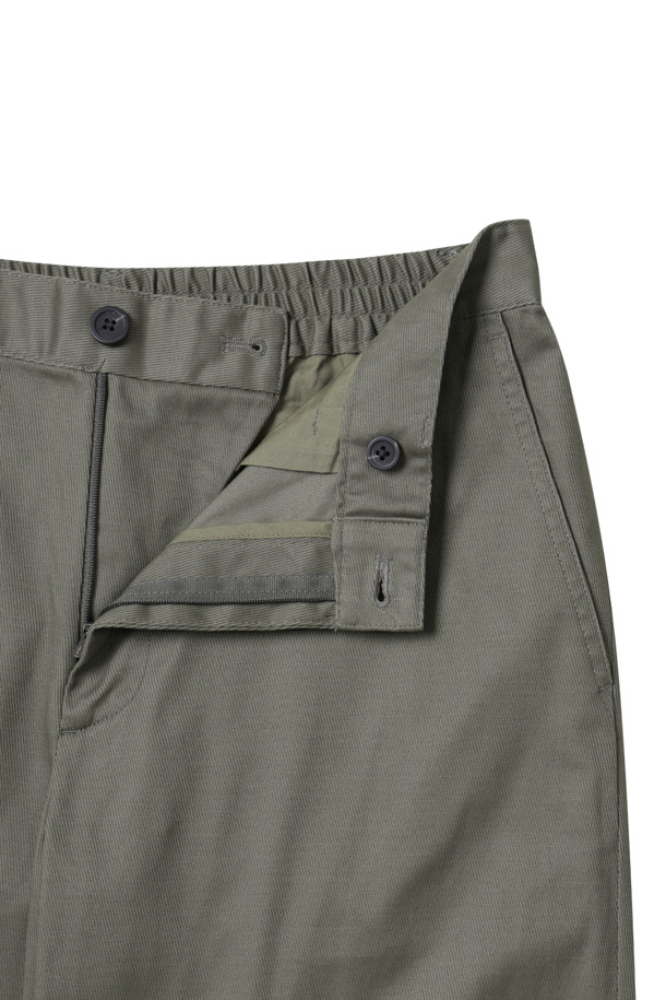 CUSTOMELLOW - 팬츠 - [Outlet] Khaki Straight Fit Cotton Pants