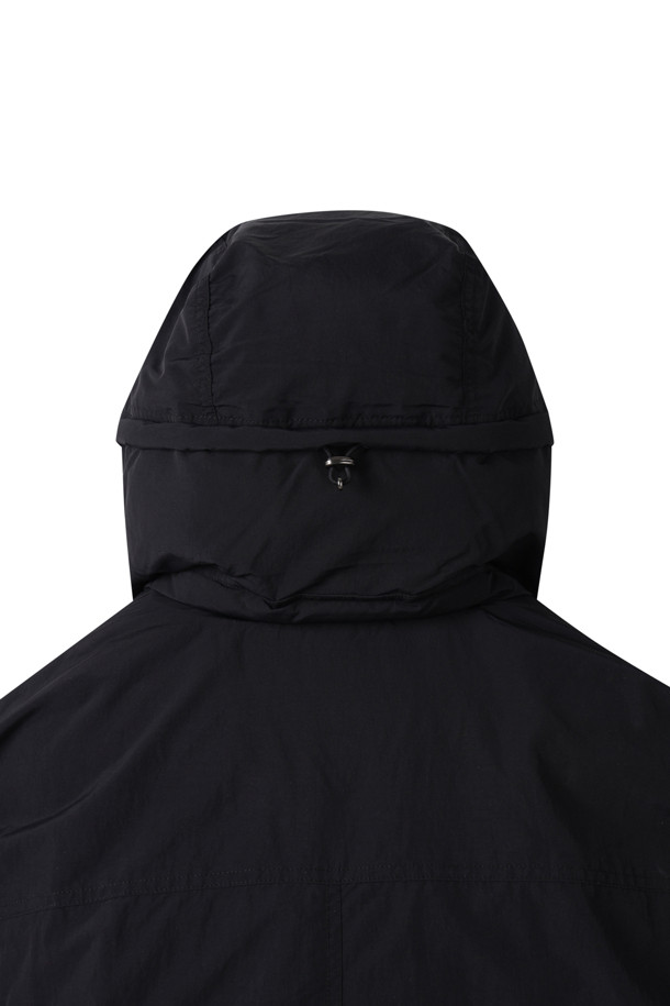 CUSTOMELLOW - 다운/패딩 - Black Oversized Fit Hood Down Parka 