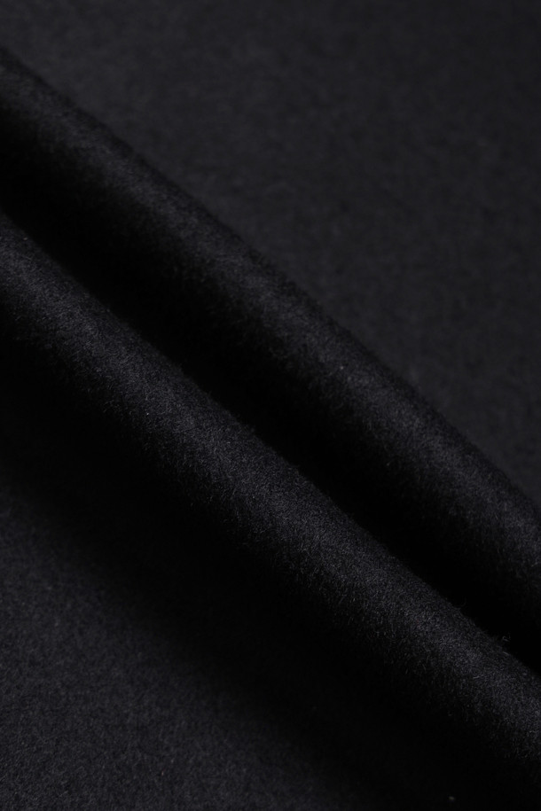 CUSTOMELLOW - 코트 - [Outlet] Black Cashmere Blended Balmacaan Coat