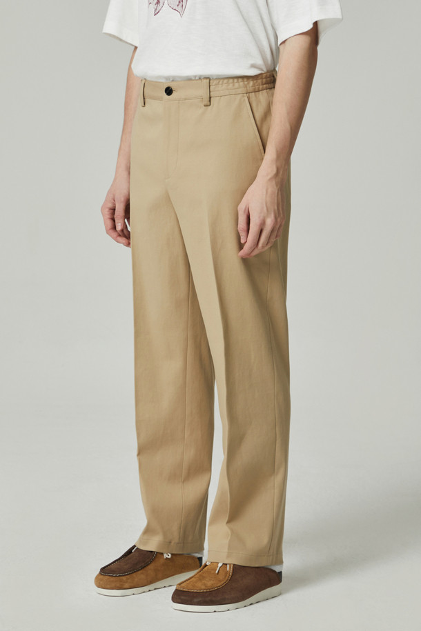 CUSTOMELLOW - 팬츠 - cotton banding straight pants