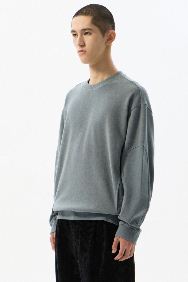 CUSTOMELLOW - 스웨트셔츠 - Blue Sakariva Patched Sweatshirt