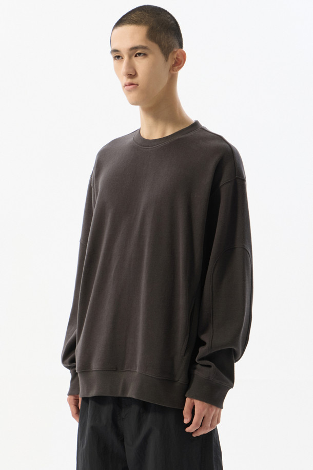 CUSTOMELLOW - 스웨트셔츠 - Grey Sakariva Patched Sweatshirt