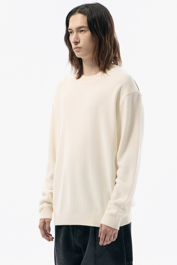 CUSTOMELLOW - 스웨터 - Ivory Chenille Sweater