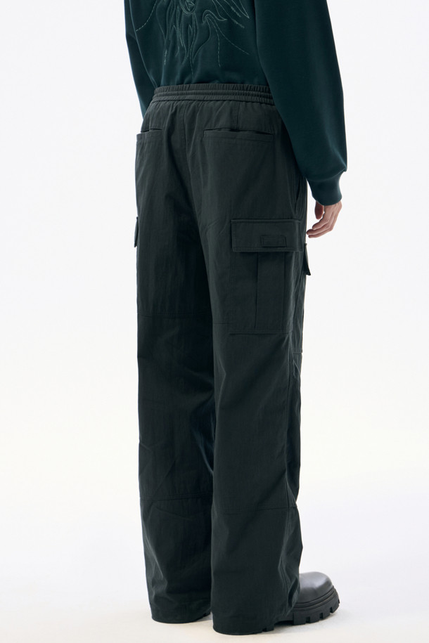 CUSTOMELLOW - 캐주얼팬츠 - Black Cargo Pants