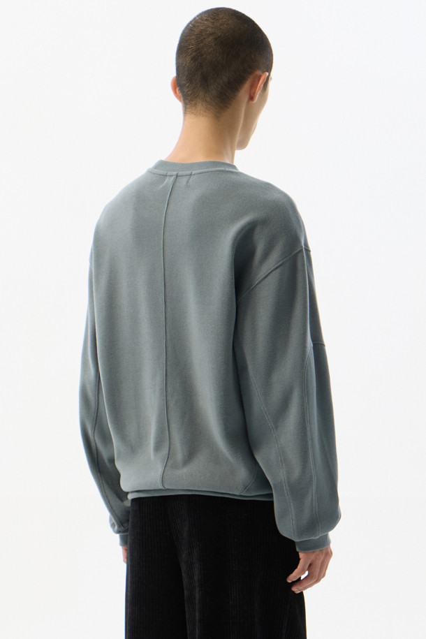 CUSTOMELLOW - 스웨트셔츠 - Blue Sakariva Patched Sweatshirt