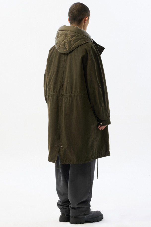 CUSTOMELLOW - 블루종/점퍼 - Khaki Hood Liner Field Coat