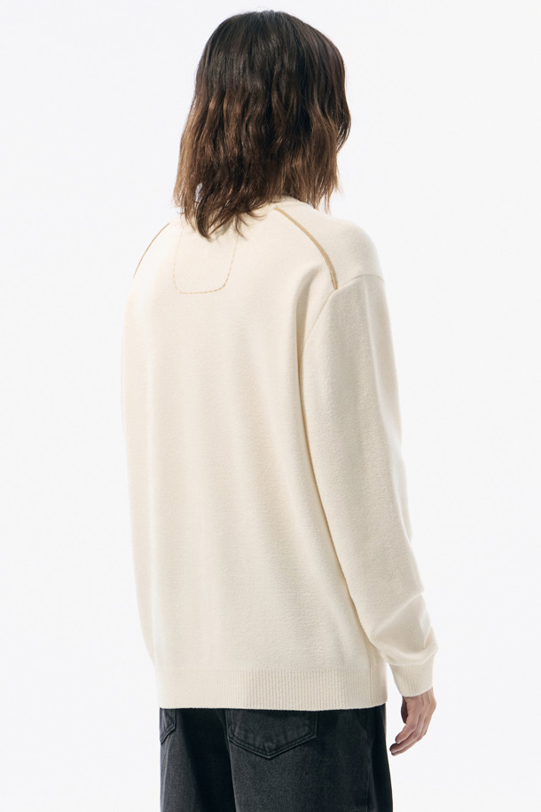 CUSTOMELLOW - 스웨터 - Ivory Chenille Sweater