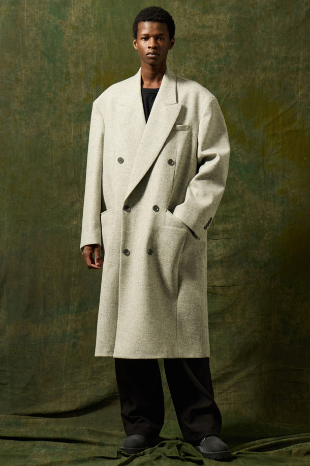 CUSTOMELLOW - 코트 - [HED MAYNER] Oatmeal Wool Chesterfield Coat