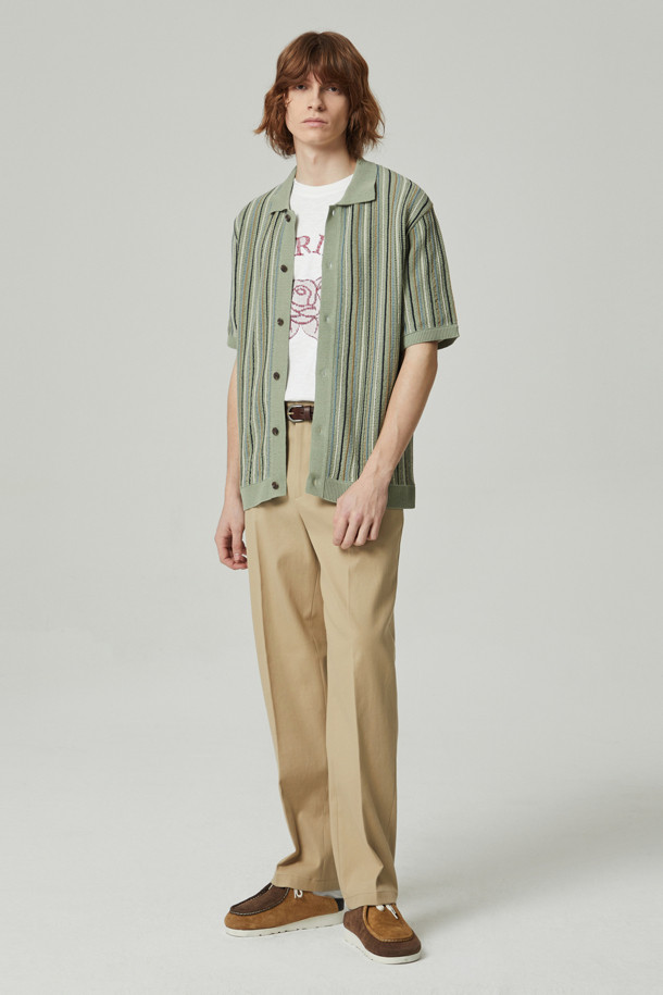 CUSTOMELLOW - 팬츠 - cotton banding straight pants