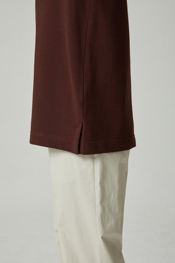 CUSTOMELLOW - 티셔츠 - texture overfit collar tee