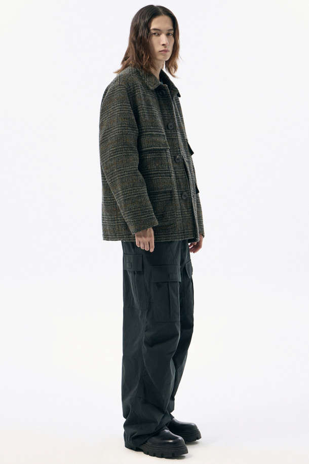 CUSTOMELLOW - 수트/블레이저자켓 - Khaki Harristweed Wool Jacket