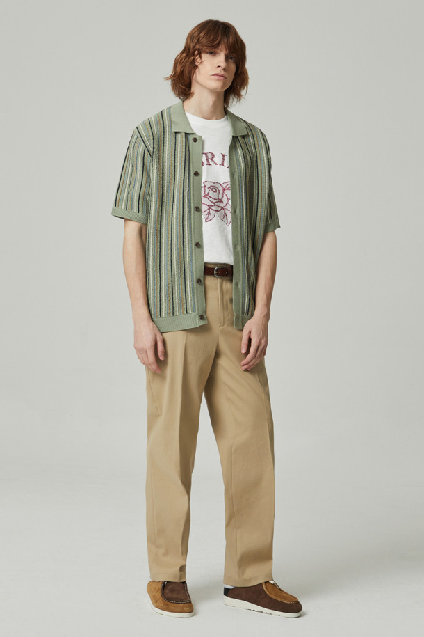 CUSTOMELLOW - 팬츠 - cotton banding straight pants
