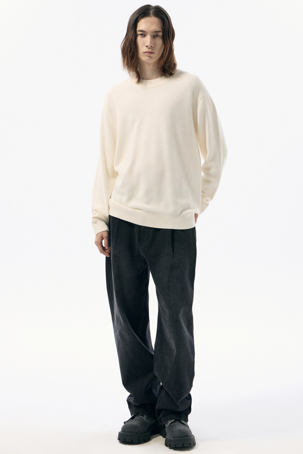 CUSTOMELLOW - 스웨터 - Ivory Chenille Sweater