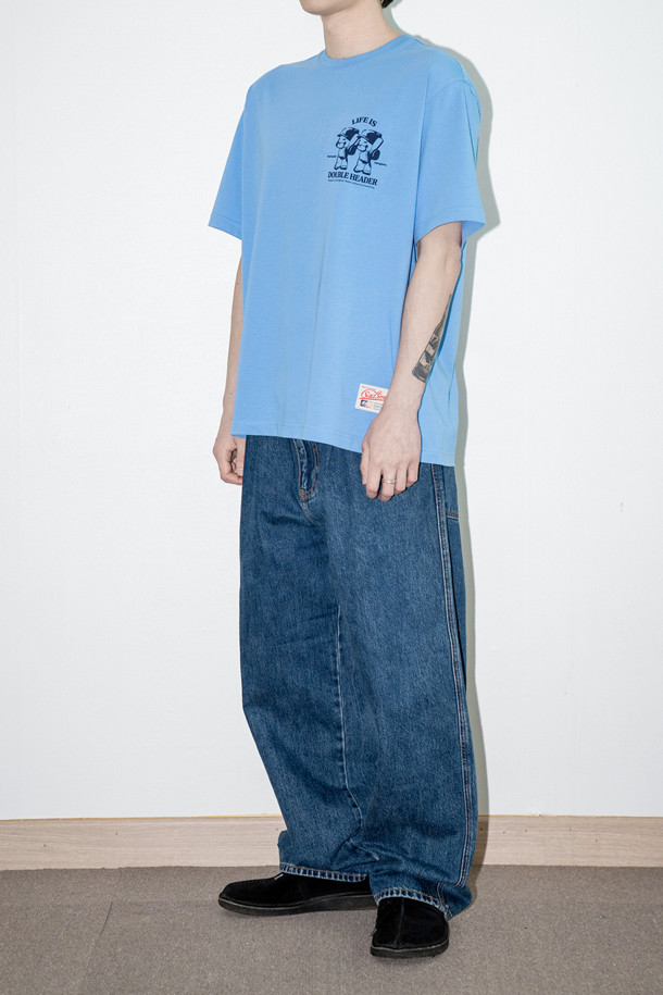 SAD SMILE by CUSTOMELLOW - 티셔츠 - sadsmile x zangano mascot t-shirt