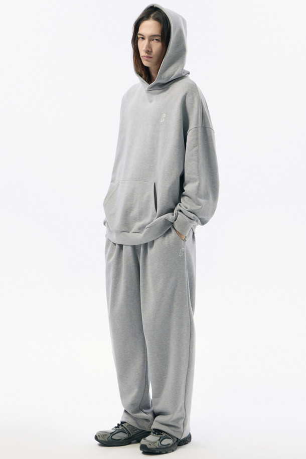 CUSTOMELLOW - 캐주얼팬츠 - Grey Logo Sweat Pants