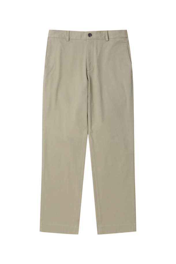 CUSTOMELLOW - 팬츠 - [Outlet] Beige Slim Fit Cotton Pants