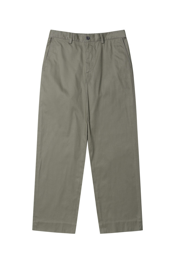 CUSTOMELLOW - 팬츠 - [Outlet] Khaki Straight Fit Cotton Pants