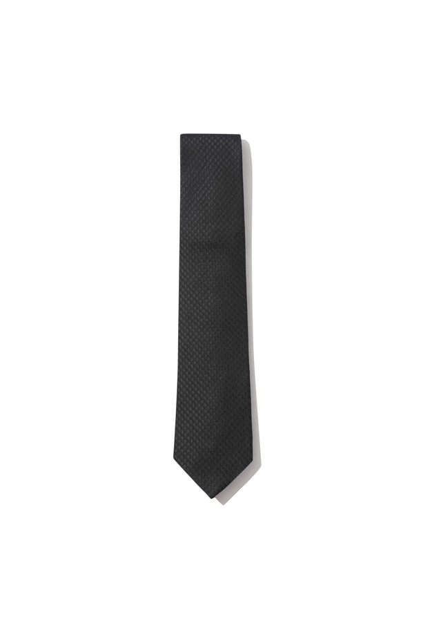 CUSTOMELLOW - 타이 - Black Silk Tie