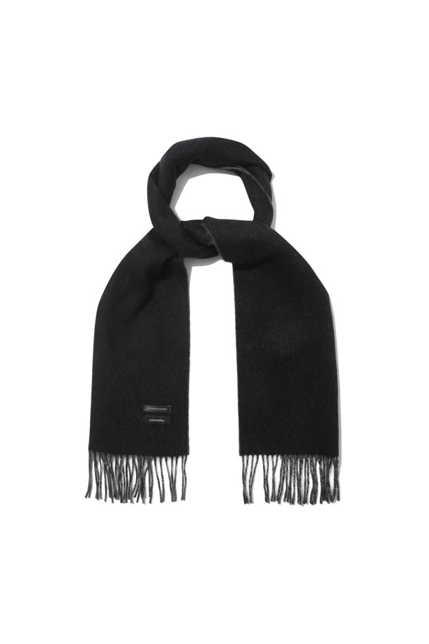 CUSTOMELLOW - 스카프/머플러 - Black Cashmere Blended Reversible Muffler