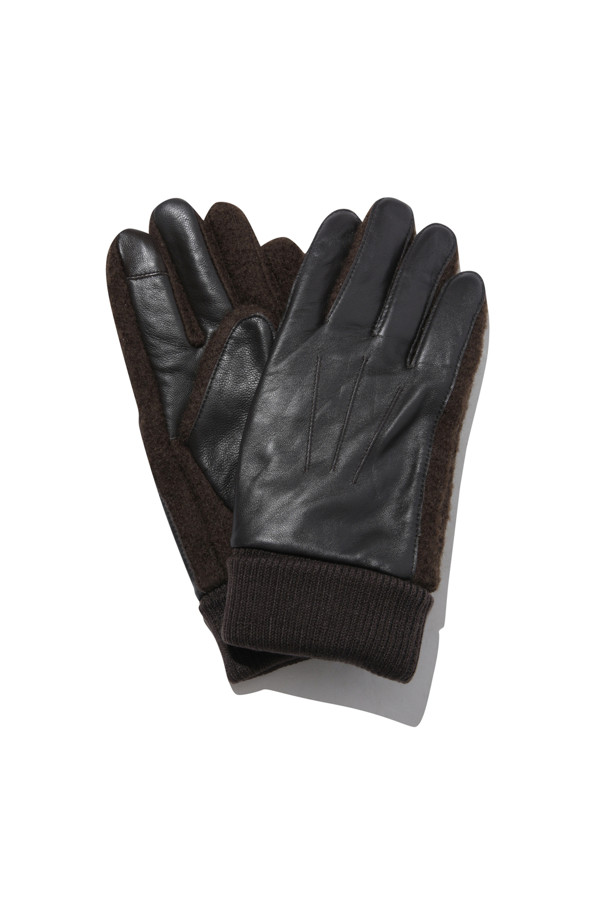 CUSTOMELLOW - 기타소품 - Brown Leather Gloves