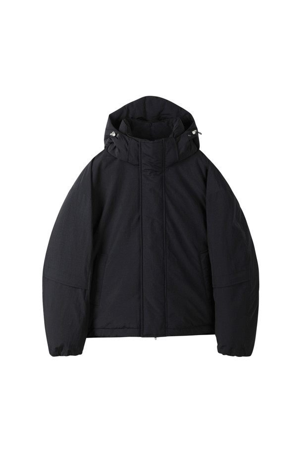 CUSTOMELLOW - 다운/패딩 - [Online Only] Black Down Puffer Jacket