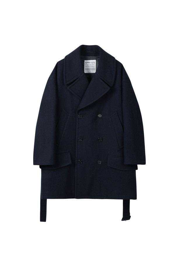 CUSTOMELLOW - 코트 - [HED MAYNER] Navy Wool Peacoat