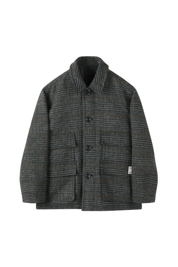 CUSTOMELLOW - 수트/블레이저자켓 - Khaki Harristweed Wool Jacket