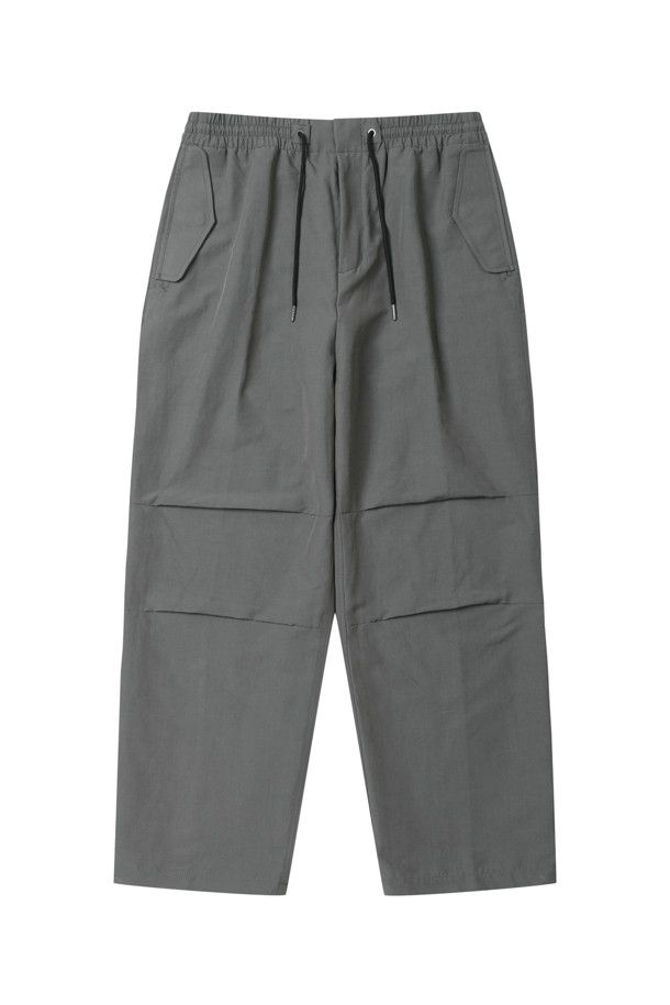 CUSTOMELLOW - 캐주얼팬츠 - Grey Parachute Pants