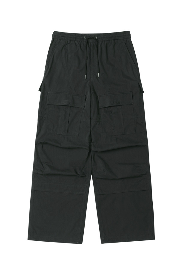 CUSTOMELLOW - 캐주얼팬츠 - Black Cargo Pants