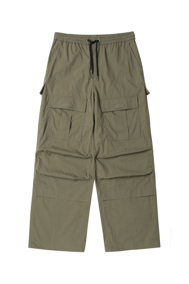 CUSTOMELLOW - 캐주얼팬츠 - Khaki Cargo Pants