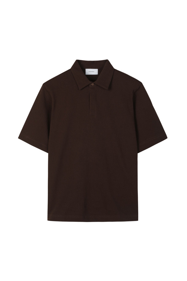 CUSTOMELLOW - 티셔츠 - texture overfit collar tee