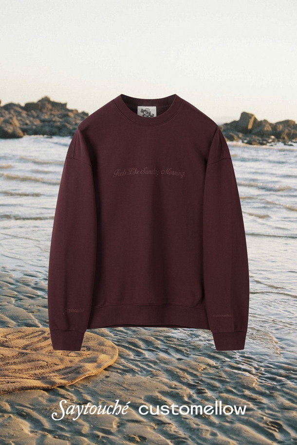 CUSTOMELLOW - 스웨트셔츠 - [SAY TOUCHÉ] Wine Setup Sweatshirt