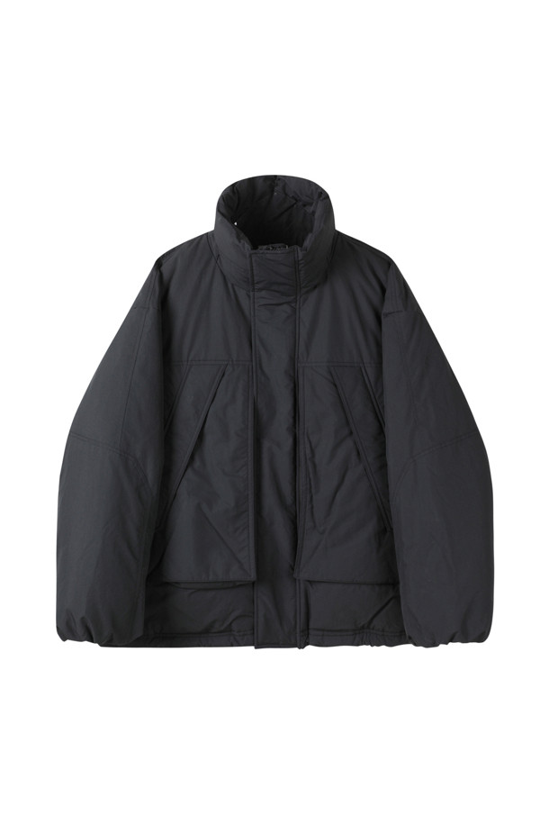 CUSTOMELLOW - 다운/패딩 - Black Highneck Down Bomber